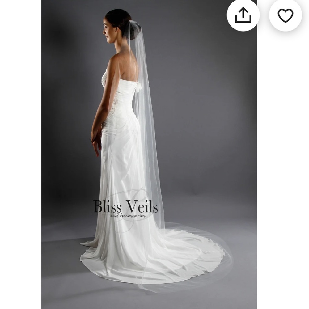 90” Chapel length raw edge veil